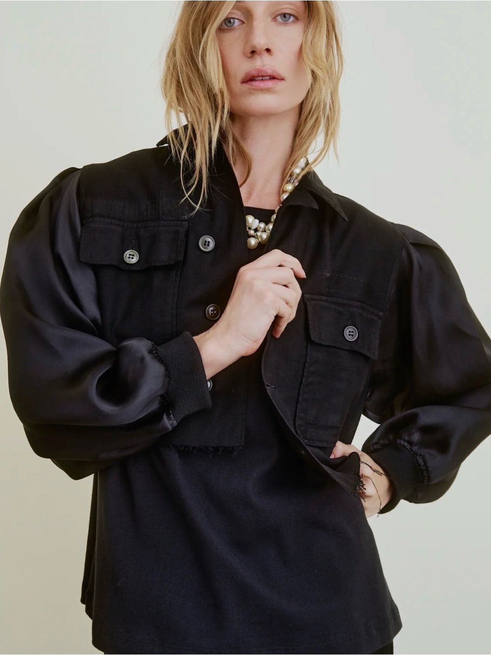 Aquarius Cocktail Ava Jacket Jet NWT